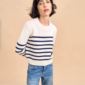 La Ligne Mini Marin cropped cashmere and wool sweater